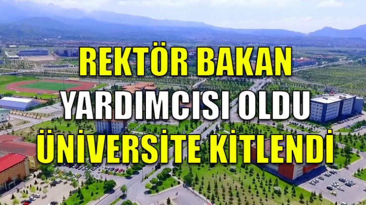 Rektör bakan yardımcısı oldu, üniversitede atamalar ve işlemler durdu