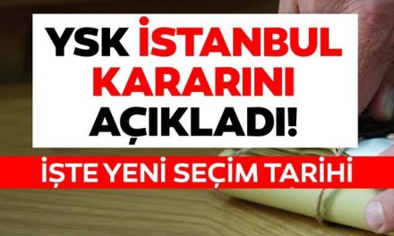 İstanbul seçim sonuçları ile ilgili YSK’dan son dakika kararı! İstanbul seçimleri yenileniyor! Seçimler ne zaman?