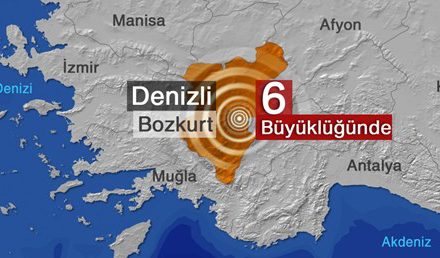 Denizli’de 6.0 büyüklüğünde deprem