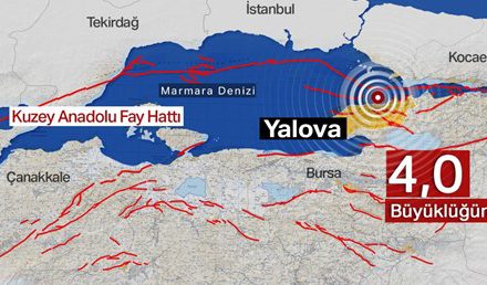 Yalova’da 4 büyüklüğünde deprem (İstanbul’da da hissedildi)