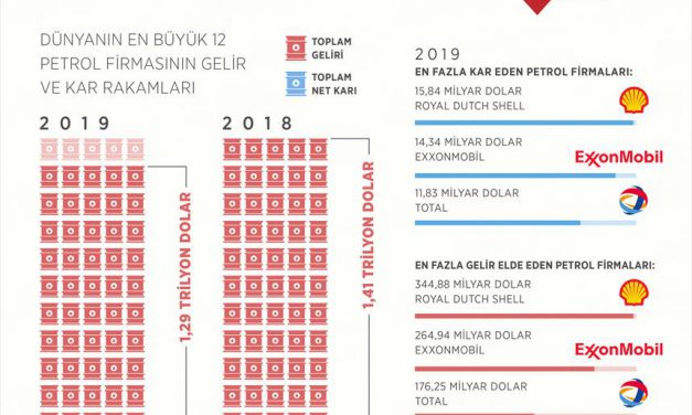 Petrol devlerinin karı yüzde 40 düştü