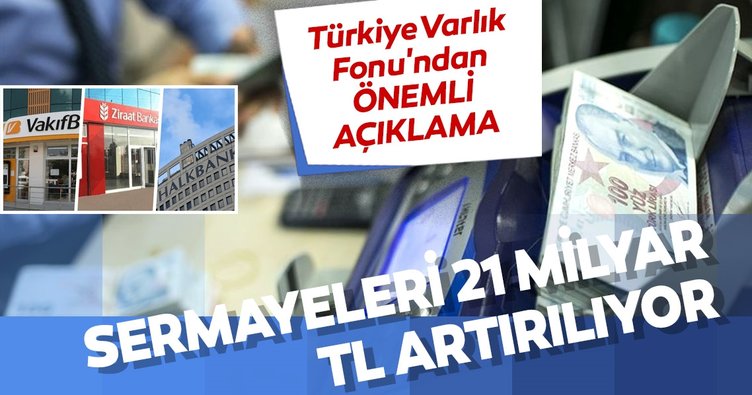 Türkiye Varlık Fonu’ndan kamu bankalarının sermayelerine ilişkin açıklama