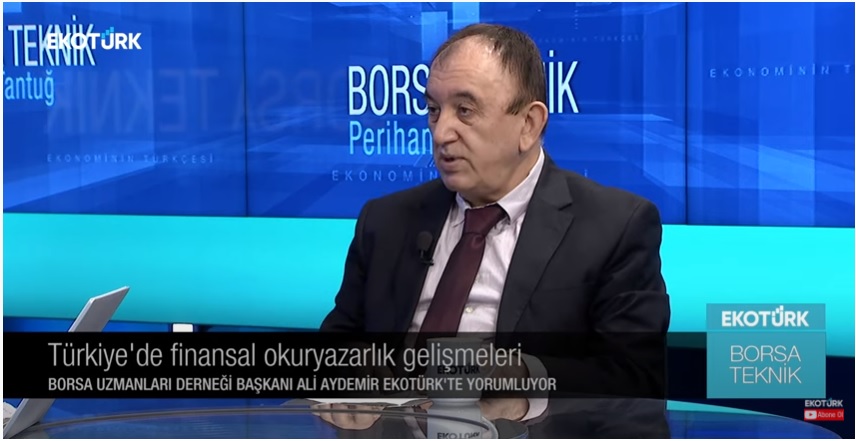 BORSA UZMANLARI DERNEĞİ BAŞKANIMIZ ALİ AYDEMİR BUGÜN 14.30 DA EKOTÜRK’E KONUK OLDU.