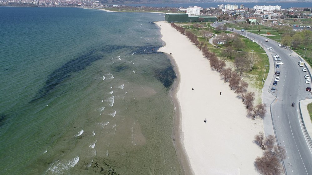 İstanbul’da deniz çekilmesi