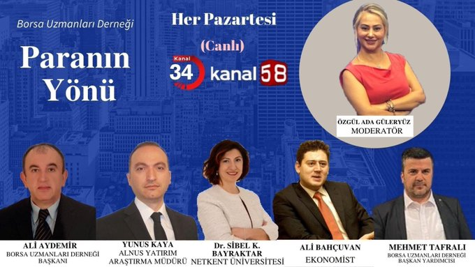 BUGUN SAAT 20.00 DE KANAL 34- 58 ORTAK YAPIMI PARANIN YÖNÜ PROGRAMINA KONUK OLDUK…