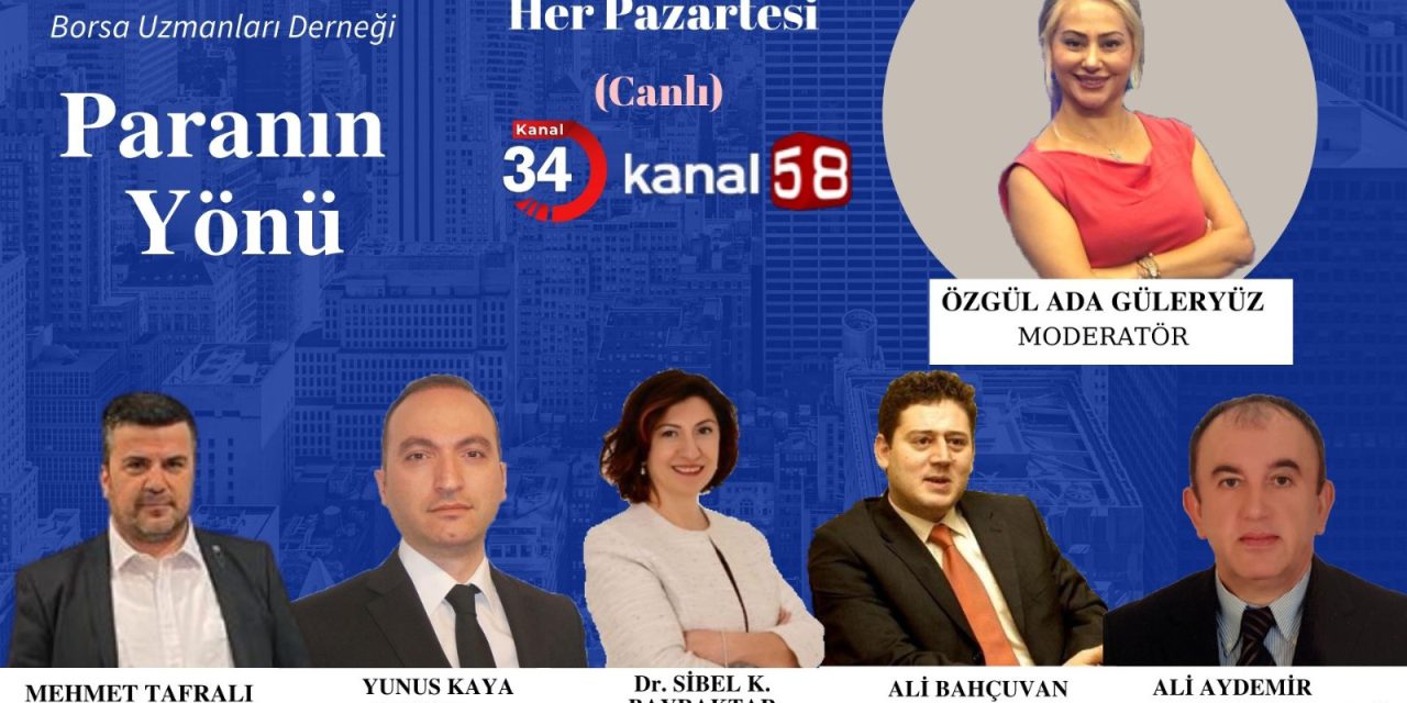 10 ocak 2022 tarihinde borsa uzmanları derneği olarak kanal 34-kanal 58 ortak yapımı paranın yönüne konuk olduk…