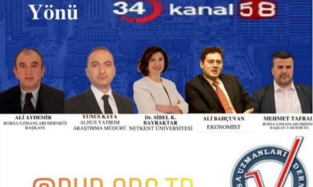 BORSA UZMANLARI DERNEĞİ OLARAK KANAL34-58 ORTAK YAPIMI PARANIN YÖNÜ PROGRAMINA KONUK OLDUK…