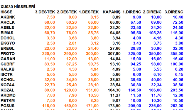 DESTEK DİRENÇLER